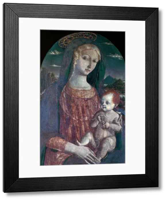 Framed Print : Madonna and Child, c1450-1495. Artist: Matteo di Giovanni Framed Print : Madonna and Child, c1450-1495. Artist: Matteo di Giovanni