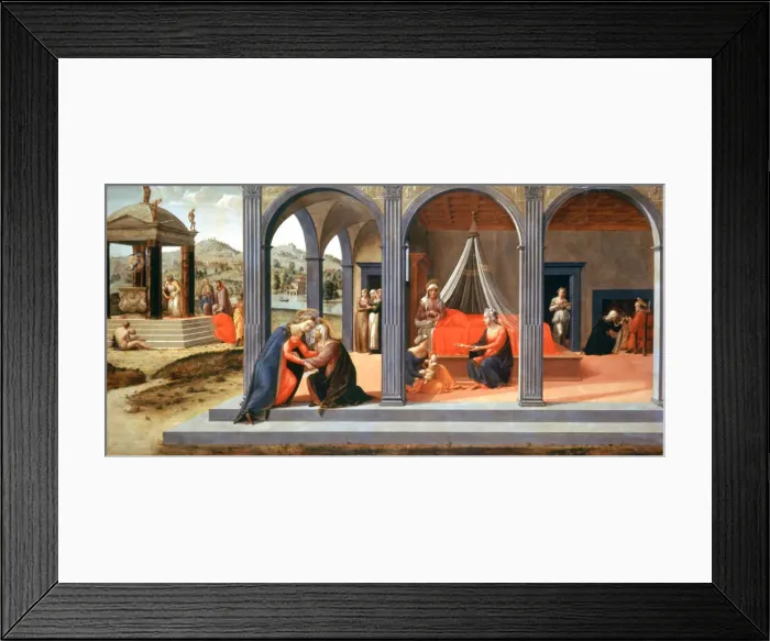 Framed Print : A scene from St John the Bapiste, Detail, c1500-1540. Artist: Francesco Granacci Framed Print : A scene from St John the Bapiste, Detail, c1500-1540. Artist: Francesco Granacci
