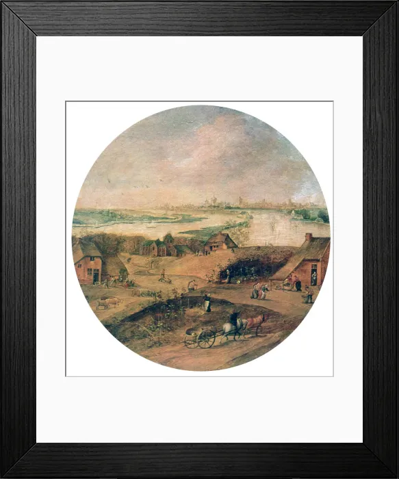 Framed Print : The Four Seasons, Autumn, c1600. Artist: Abel Grimmer Framed Print : The Four Seasons, Autumn, c1600. Artist: Abel Grimmer