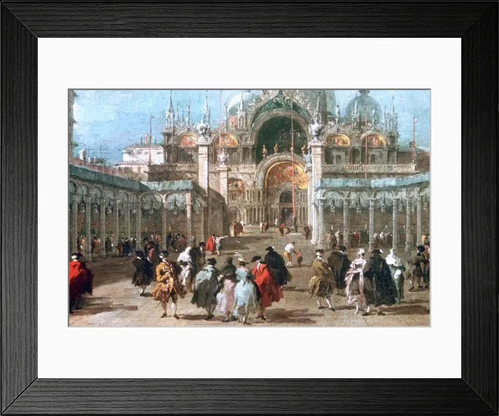 Framed Print : The Feast of Ascension in the Piazza San Marco, c1775. Artist: Francesco Guardi Framed Print : The Feast of Ascension in the Piazza San Marco, c1775. Artist: Francesco Guardi