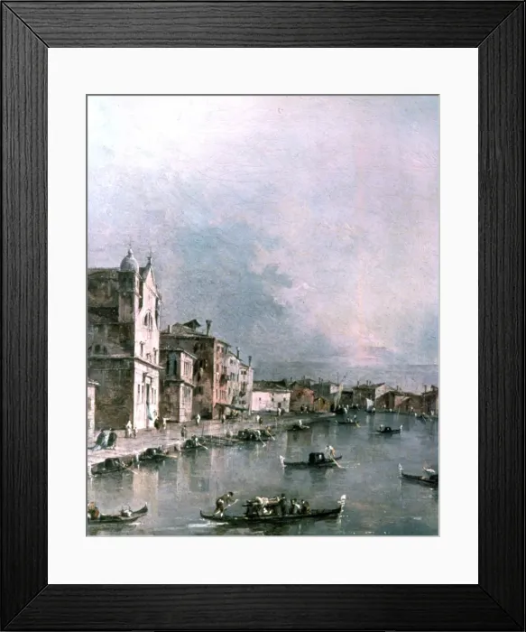 Framed Print : The Grand Canal, Venice, c1732-1790. Artist: Francesco Guardi Framed Print : The Grand Canal, Venice, c1732-1790. Artist: Francesco Guardi
