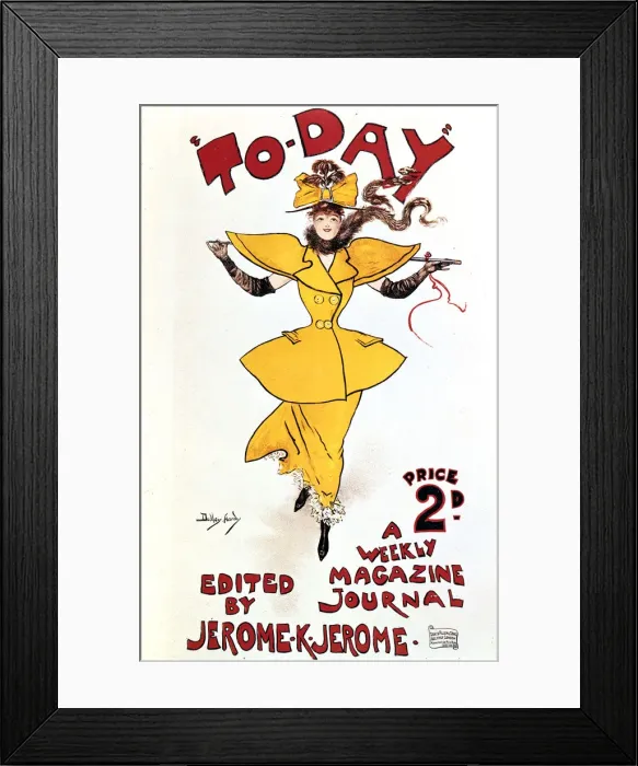 Framed Print : Today, c1879-1927. Artist: Dudley Hardy Framed Print : Today, c1879-1927. Artist: Dudley Hardy