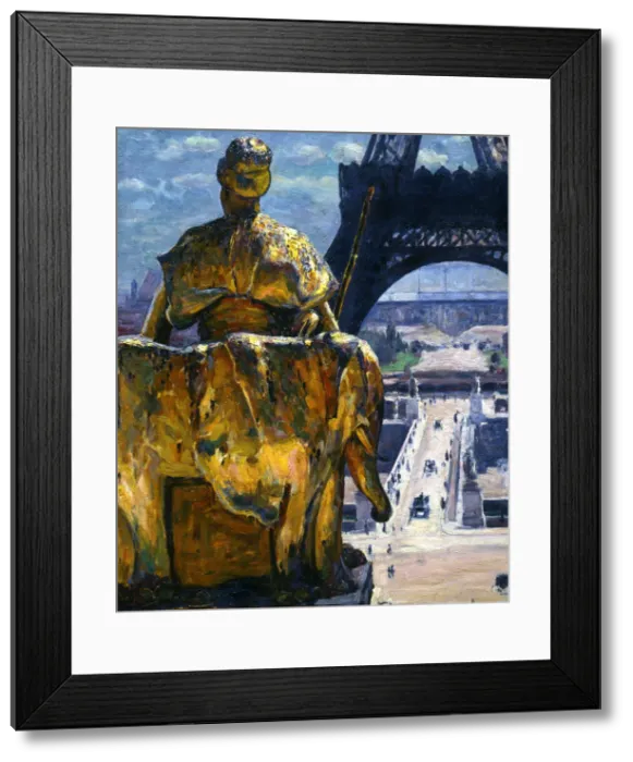 Framed Print : The Eiffel Tower, 1900. Artist: Louis Welden Hawkins Framed Print : The Eiffel Tower, 1900. Artist: Louis Welden Hawkins