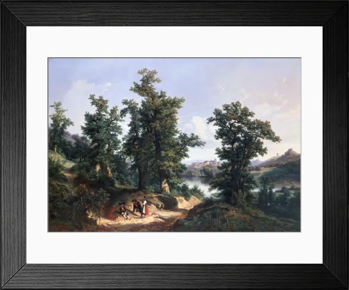 Framed Print : Entrance to the Forest of Saverne, 1838. Artist: Edouard Jean Marie Hostein Framed Print : Entrance to the Forest of Saverne, 1838. Artist: Edouard Jean Marie Hostein