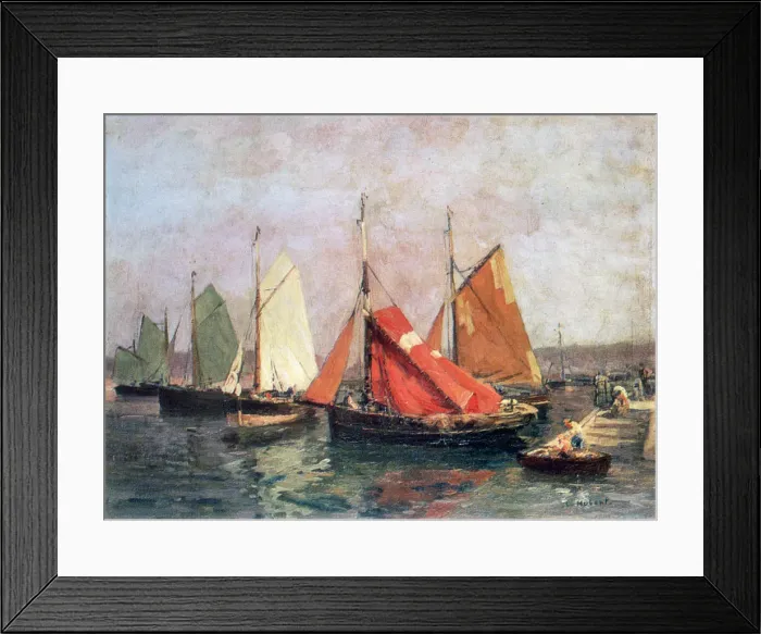 Framed Print : The Coast of Breton, c1907-1915. Artist: Leon Hubert Framed Print : The Coast of Breton, c1907-1915. Artist: Leon Hubert