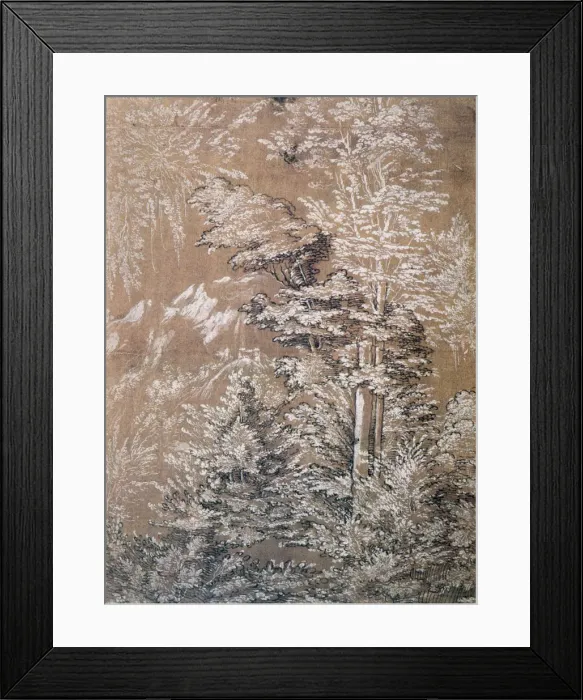 Framed Print : Tree Study, 1519 Artist: Wolf Huber Framed Print : Tree Study, 1519 Artist: Wolf Huber