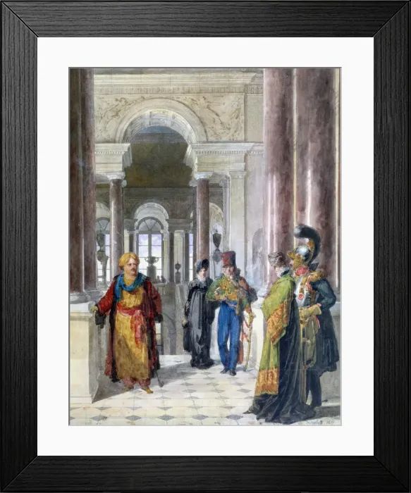 Framed Print : Exploring the Museum, 1817. Artist: Jean-Baptiste Isabey Framed Print : Exploring the Museum, 1817. Artist: Jean-Baptiste Isabey