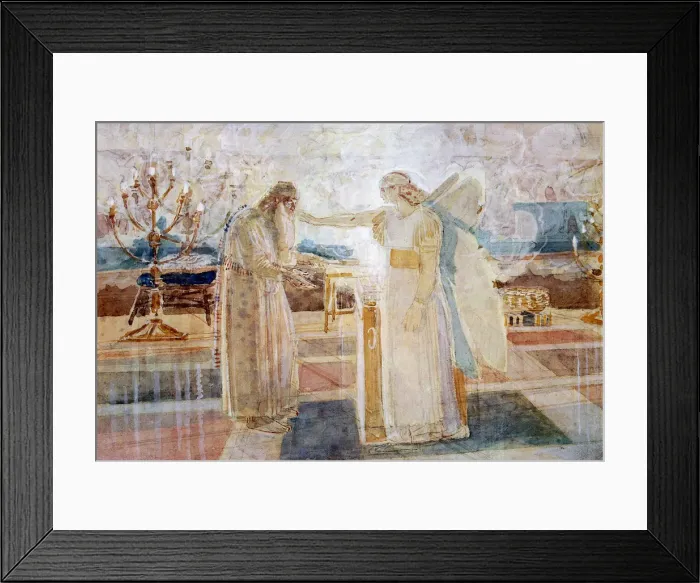 Framed Print : Archangel Gabriel, c1826-1858. Artist: Aleksandr Ivanov Framed Print : Archangel Gabriel, c1826-1858. Artist: Aleksandr Ivanov
