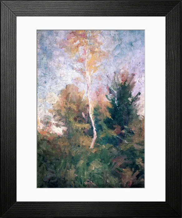 Framed Print : The Birch, c1889-1943. Artist: Rihard Jakopic Framed Print : The Birch, c1889-1943. Artist: Rihard Jakopic