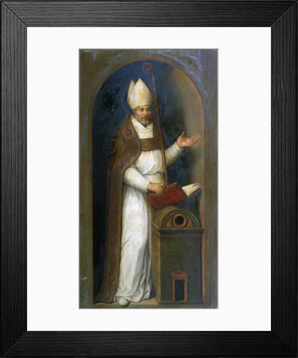 Framed Print : St Thomas de Villeneuve, 1597. Artist: Juan De Juanes Framed Print : St Thomas de Villeneuve, 1597. Artist: Juan De Juanes
