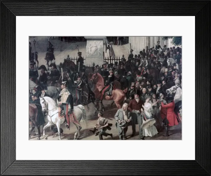 Framed Print : Parade at the Opera Place, Berlin, (detail), c1817-1857. Artist: Franz Kruger Framed Print : Parade at the Opera Place, Berlin, (detail), c1817-1857. Artist: Franz Kruger