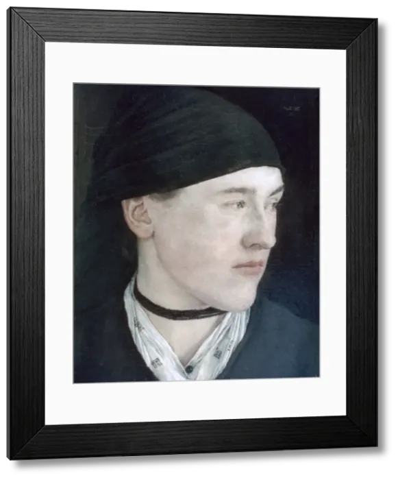 Framed Print : Head of a Young Girl, 1879. Artist: Wilhelm Maria Hubertus Leibl Framed Print : Head of a Young Girl, 1879. Artist: Wilhelm Maria Hubertus Leibl