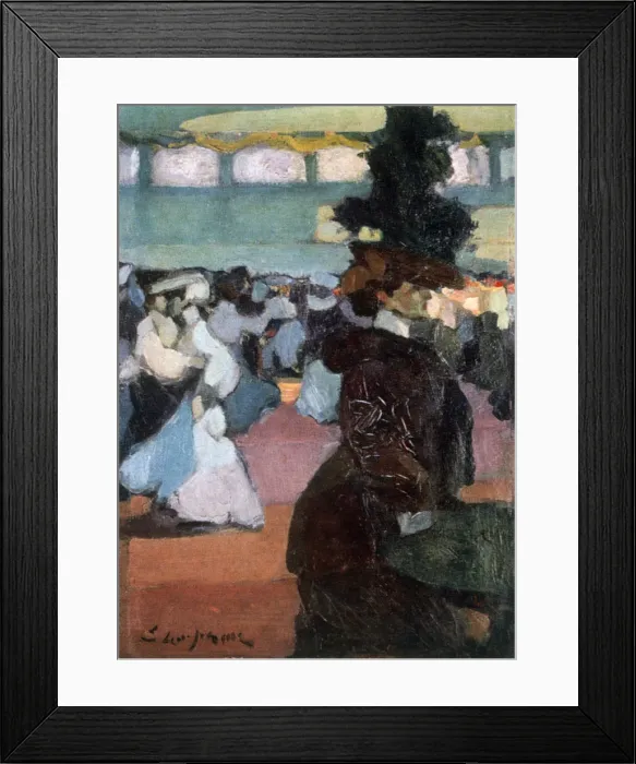 Framed Print : Corner of the Ball, 1905. Artist: Edmond Lempereur Framed Print : Corner of the Ball, 1905. Artist: Edmond Lempereur