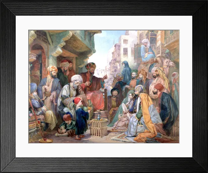 Framed Print : A Street in Cairo, Egypt, c1825-1876. Artist: John Frederick Lewis Framed Print : A Street in Cairo, Egypt, c1825-1876. Artist: John Frederick Lewis