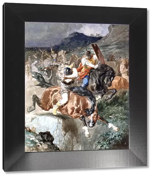 Fight of the Riders, c1842-1896. Artist: Evariste Vital Luminais