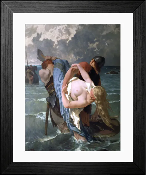 Framed Print : Normandy Pirates, c1842-1896. Artist: Evariste Vital Luminais Framed Print : Normandy Pirates, c1842-1896. Artist: Evariste Vital Luminais