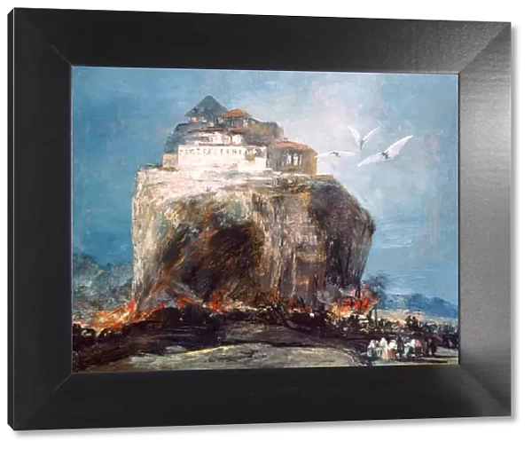 City on the Rock, c1878-1918. Artist: Eugenio Lucas Villamil