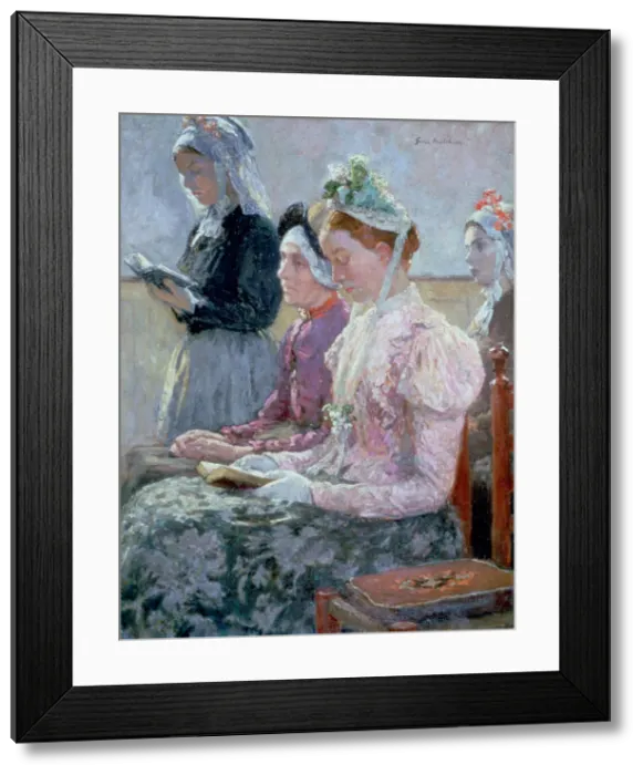 Framed Print : Sunday Morning, c1900. Artist: Gari Melchers Framed Print : Sunday Morning, c1900. Artist: Gari Melchers