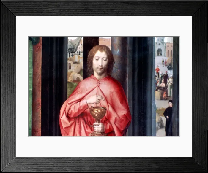 Framed Print : Mystic Marriage of St. Catherine and Other Saints, Detail, c1453-1494. Artist: Hans Memling Framed Print : Mystic Marriage of St. Catherine and Other Saints, Detail, c1453-1494. Artist: Hans Memling