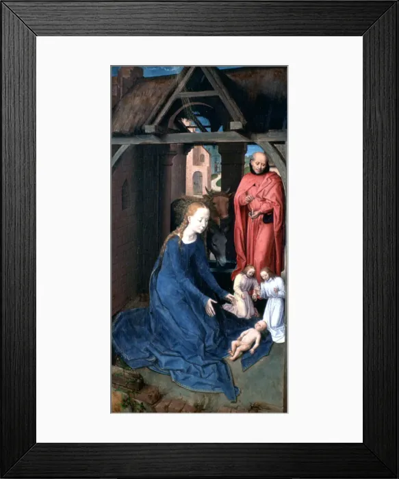 Framed Print : Triptych of Jan Florain, Detail, 1479. Artist: Hans Memling Framed Print : Triptych of Jan Florain, Detail, 1479. Artist: Hans Memling