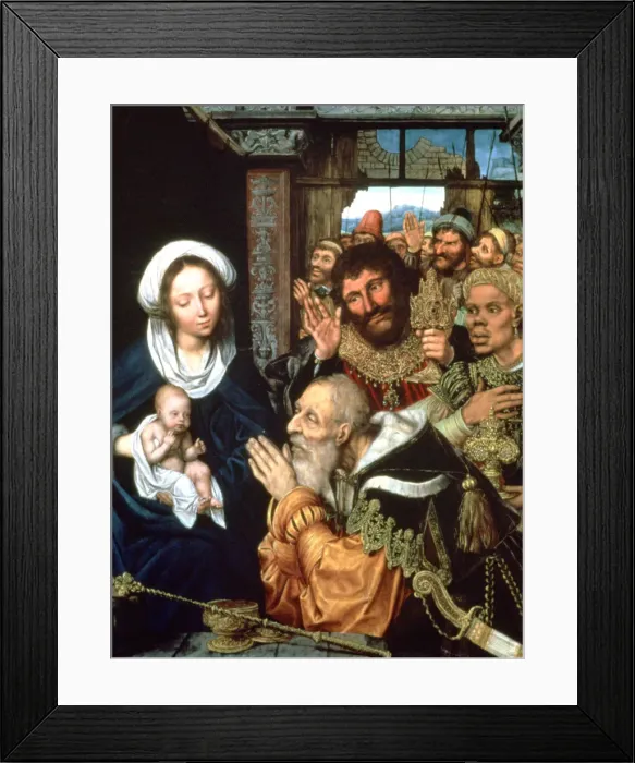 Framed Print : The Adoration of the Magi, 1526. Artist: Quentin Metsys I Framed Print : The Adoration of the Magi, 1526. Artist: Quentin Metsys I
