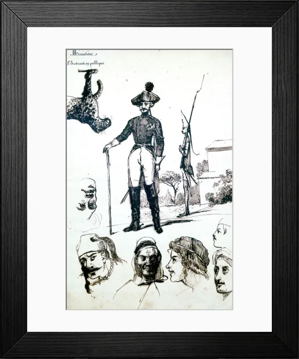 Framed Print : Study, A soldiers Armour, c1823-1870. Artist: Prosper Merimee Framed Print : Study, A soldiers Armour, c1823-1870. Artist: Prosper Merimee