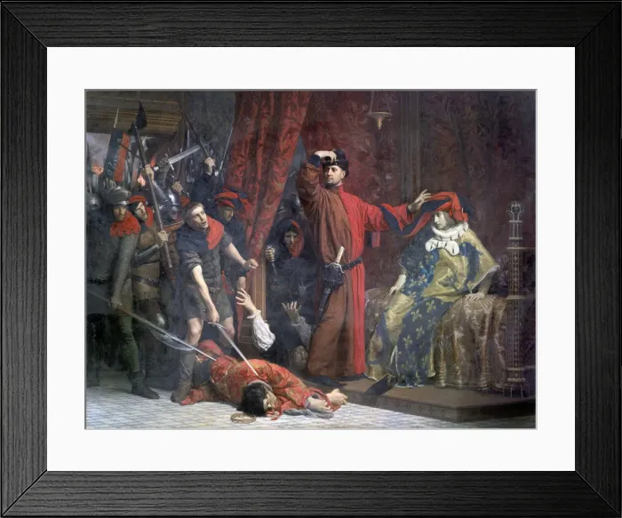 Framed Print : The Provost of Merchants and His Heir Apparent Charles, 1879. Artist: Lucien Etienne Melingue Framed Print : The Provost of Merchants and His Heir Apparent Charles, 1879. Artist: Lucien Etienne Melingue