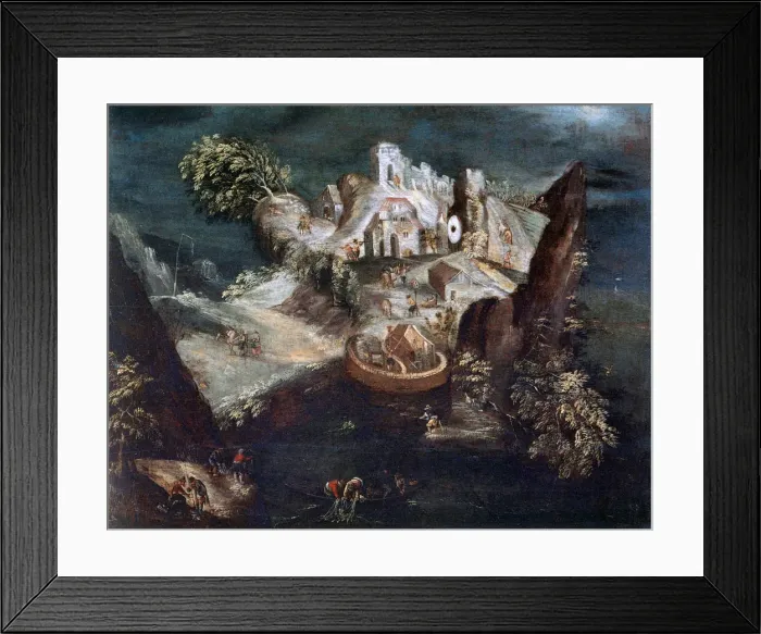 Framed Print : Anthrophomorphic Landscape, c1613-1650. Artist: Matthaus Merian Framed Print : Anthrophomorphic Landscape, c1613-1650. Artist: Matthaus Merian