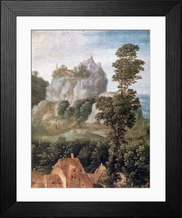 Framed Print : Flight into Egypt, (detail), c1530-1550. Artist: Herri met de Bles