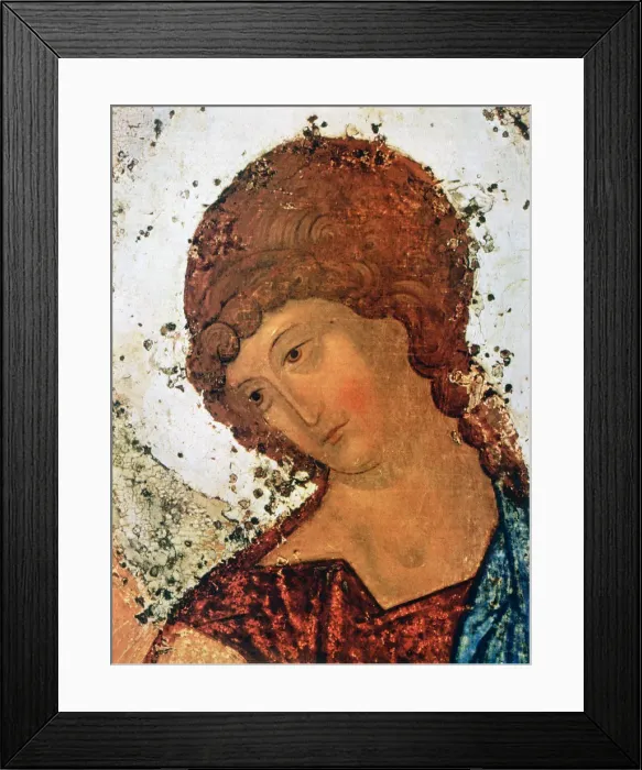 Framed Print : The Trinity, (Detail), c1380-1430. Artist: Andrey Rublyov Framed Print : The Trinity, (Detail), c1380-1430. Artist: Andrey Rublyov