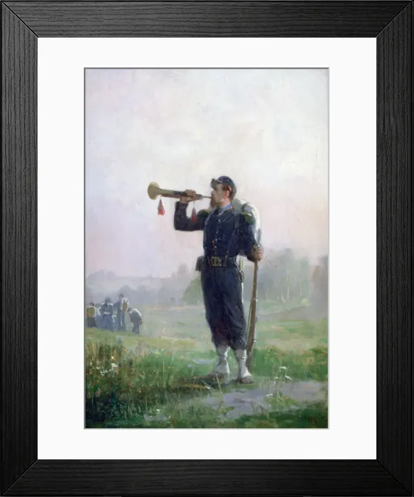 Framed Print : The Bugle, c1846-1890. Artist: Paul Alexandre Protais Framed Print : The Bugle, c1846-1890. Artist: Paul Alexandre Protais