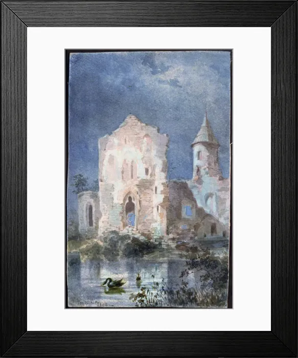 Framed Print : Landscape of Eygue, 1833. Artist: Alexandre Pouchkine Framed Print : Landscape of Eygue, 1833. Artist: Alexandre Pouchkine