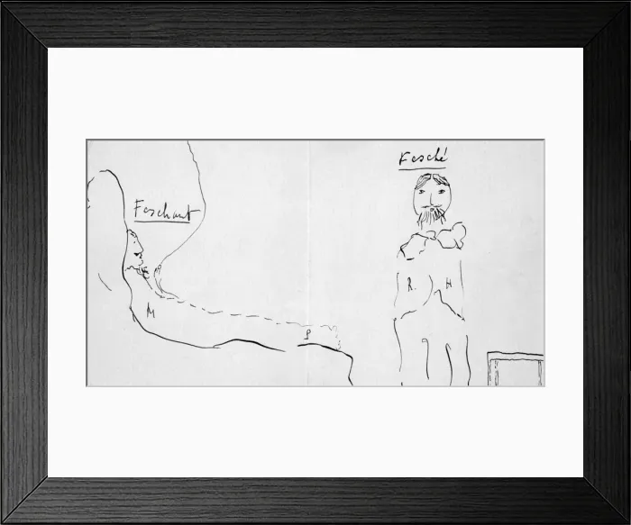 Framed Print : Self Portrait with Reynaldo Hahn, c1891-1922. Artist: Marcel Proust Framed Print : Self Portrait with Reynaldo Hahn, c1891-1922. Artist: Marcel Proust