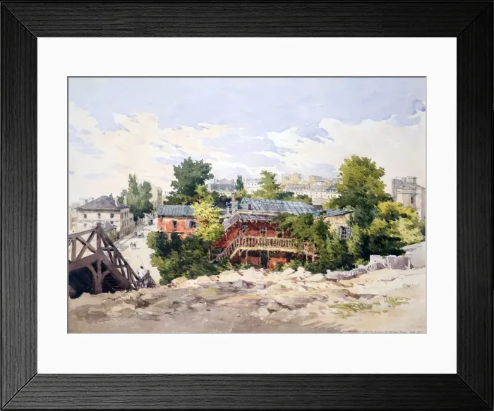 Framed Print : Marboeuf Road below the Avenue de L Alma, Paris, 1867. Artist: Charles Claude Pyne Framed Print : Marboeuf Road below the Avenue de L Alma, Paris, 1867. Artist: Charles Claude Pyne