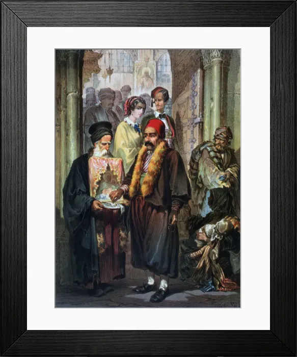 Framed Print : Untitled, 1857. Artist: Amadeo Preziosi Framed Print : Untitled, 1857. Artist: Amadeo Preziosi