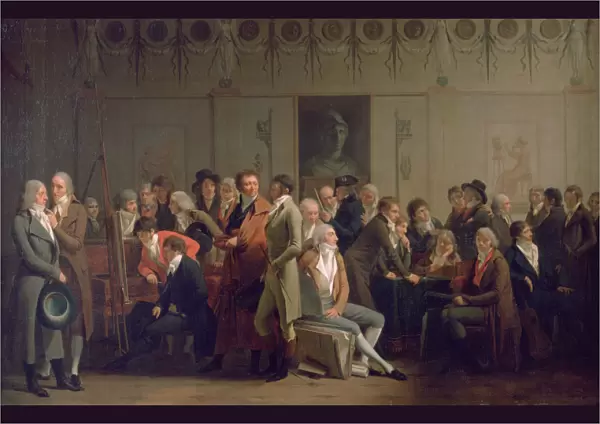 Reunion of Artists in the Studio of Isabey, 1798. Artist: Louis Leopold Boilly