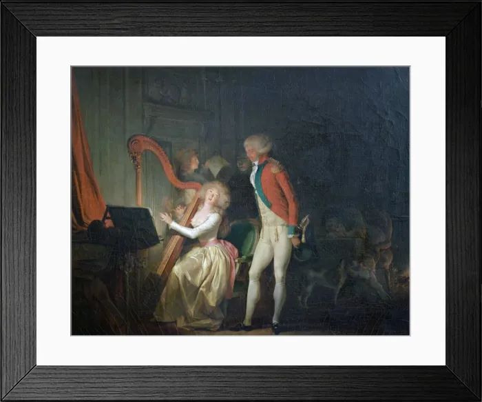 Framed Print : The Improvised Concert, or The Price of Harmony, 1790. Artist: Louis Leopold Boilly Framed Print : The Improvised Concert, or The Price of Harmony, 1790. Artist: Louis Leopold Boilly
