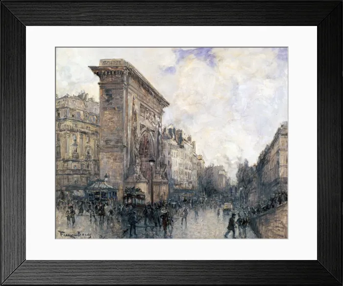 Framed Print : Arc de Triomphe de la Porte St-Denis, Paris, c1875-1926. Artist: Frank Myers Boggs Framed Print : Arc de Triomphe de la Porte St-Denis, Paris, c1875-1926. Artist: Frank Myers Boggs