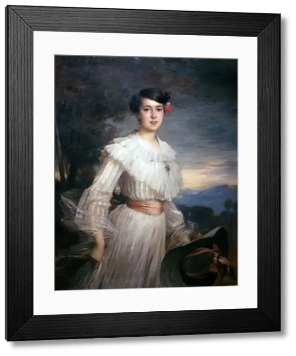 Framed Print : Madeleine Reclus, 1902. Artist: Ernest Bordes Framed Print : Madeleine Reclus, 1902. Artist: Ernest Bordes