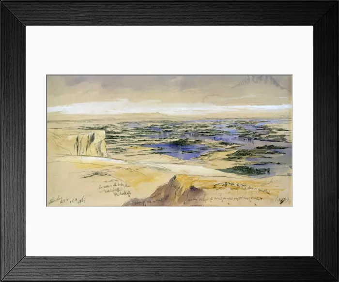 Framed Print : Aboo Seer, 4th Febuary 1867. Artist: Edward Lear Framed Print : Aboo Seer, 4th Febuary 1867. Artist: Edward Lear