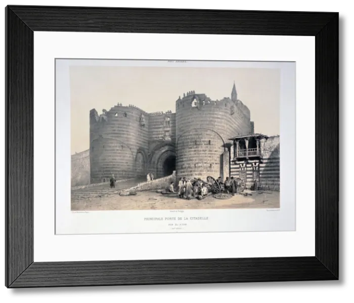 Framed Print : Main Gate of the City, Bab el-Azab, Cairo, 19th century. Artist: Monthelier & Bayot Framed Print : Main Gate of the City, Bab el-Azab, Cairo, 19th century. Artist: Monthelier & Bayot