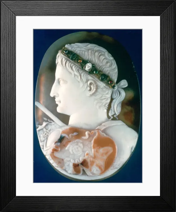 Framed Print : Cameo of the Emperor Augustus