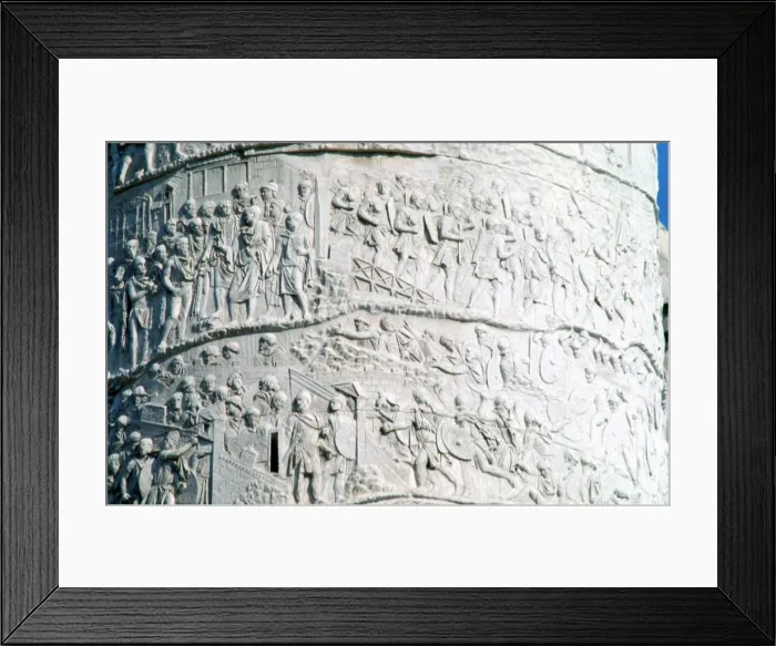 Framed Print : Trajans Column, Rome, Italy. Artist: A Lorenzini