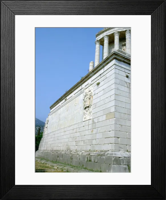Framed Print : Trophy of Augustus, La Turbie, France. Artist: A Lorenzini Framed Print : Trophy of Augustus, La Turbie, France. Artist: A Lorenzini