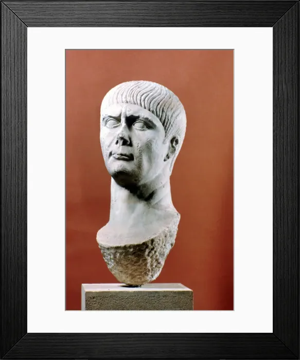Framed Print : Head of Trajan, Roman Emperor, 98-117 AD Framed Print : Head of Trajan, Roman Emperor, 98-117 AD
