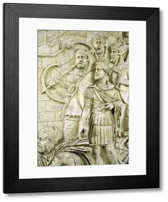 Framed Print : Legionaries, Trajans Column, Rome, Italy. Artist: A Lorenzini Framed Print : Legionaries, Trajans Column, Rome, Italy. Artist: A Lorenzini