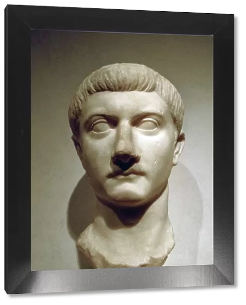 Head of the Roman Emperor Tiberius. Artist: A Lorenzini