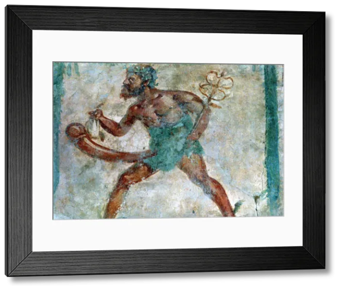 Framed Print : Mural of Mercury, Pompeii, Italy Framed Print : Mural of Mercury, Pompeii, Italy