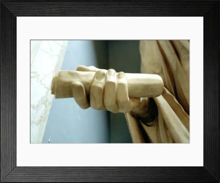 Framed Print : Detail of one of the hands from a statue of the Roman Emperor Titus. Artist: A Lorenzini Framed Print : Detail of one of the hands from a statue of the Roman Emperor Titus. Artist: A Lorenzini