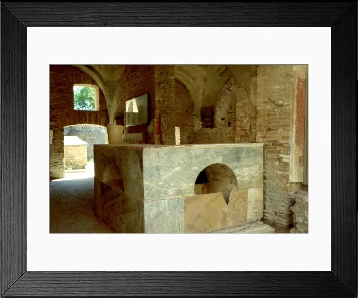 Framed Print : Roman thermopodium, 3rd Century AD. Artist: A Lorenzini Framed Print : Roman thermopodium, 3rd Century AD. Artist: A Lorenzini